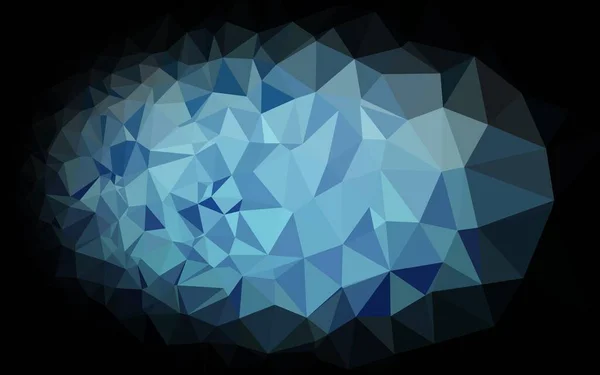 Dark Blue Vector Diseño Poligonal Abstracto — Vector de stock