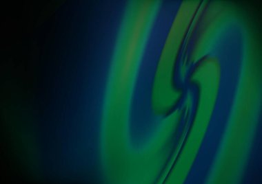 Bükülmüş kurdeleli koyu yeşil vektör şablonu.