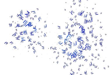 Uzun çizgileri olan açık mavi vektör arkaplanı. Dar çizgileri olan parlak renkli çizimler. İş broşürleri, broşürler için desen.