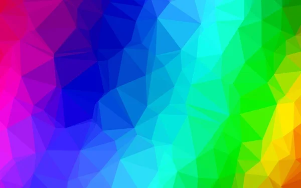Light Multicolor Rainbow Vector Abstract Mosaic Pattern — Stock Vector
