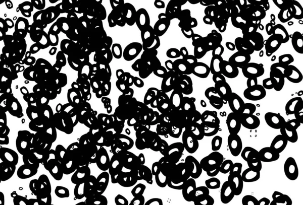 带球体的黑白矢量图案 采用带气泡的抽象风格的模糊装饰设计 美丽网站的模式 — 图库矢量图片