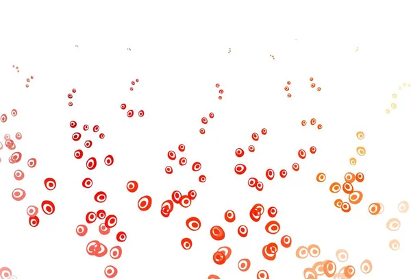 Világos Piros Sárga Vektor Háttér Pontokkal Gyönyörű Színes Illusztráció Elmosódott — Stock Vector