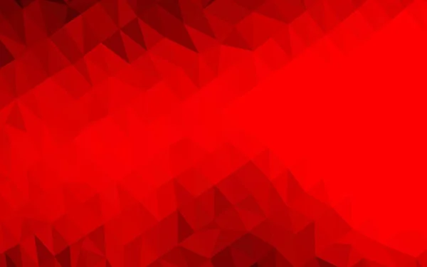 Světle Červená Vektorový Trojúhelník Mozaika Šablona — Stockový vektor