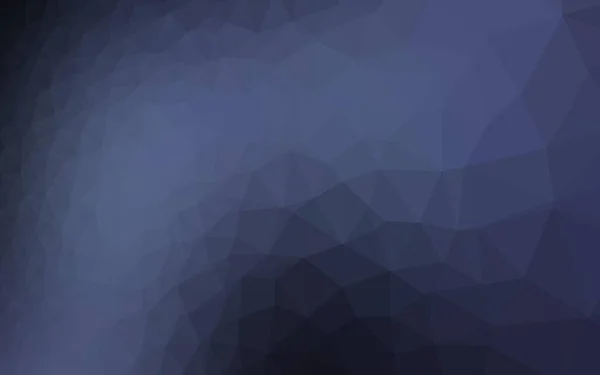 Dunkelblauer Vektor Polygon Abstrakter Hintergrund — Stockvektor