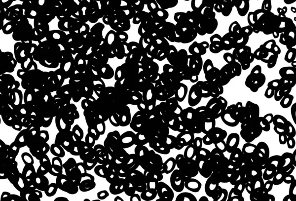 Schwarz Weißer Vektorüberzug Mit Flecken Unscharfe Blasen Auf Abstraktem Hintergrund — Stockvektor