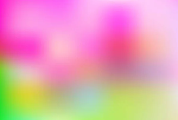 Light Pink Green Vector Blurred Bright Pattern Colorful Illustration Blurry — ストックベクタ