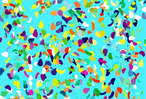 Motif Multicolore Clair Vecteur Arc Ciel Aux Formes Chaotiques Illustration — Image vectorielle