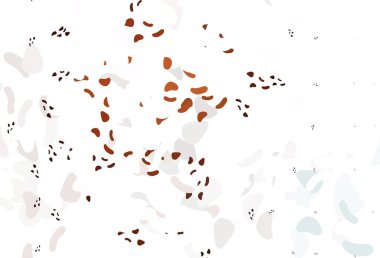 Memphis şekilli Light Orange vektör şablonu. Rastgele şekillerle soyut tarzda dekoratif tasarım. Web siteniz için basit tasarım.