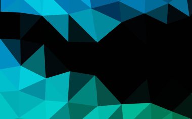 Açık Mavi, Yeşil vektör soyut çokgen düzeni.