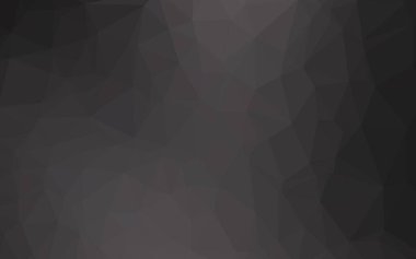 Koyu siyah vektör soyut çokgen kapağı.