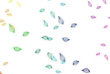 Açık renkli, Gökkuşağı vektör el boyalı doku. Yapraklı doğal dekoratif tasarım. İş tasarımınız için yeni şablon.