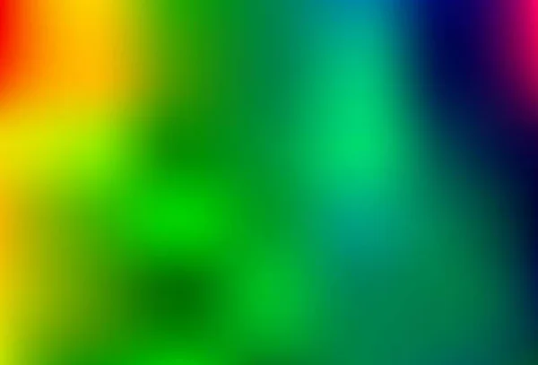 Ljus Flerfärgad Rainbow Vektor Suddig Bakgrund Färgglad Illustration Suddig Stil — Stock vektor