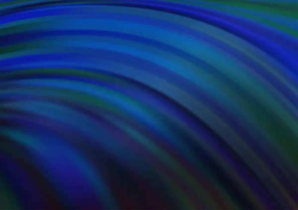 Patrón Vectorial Azul Oscuro Con Círculos Curvos — Archivo Imágenes Vectoriales