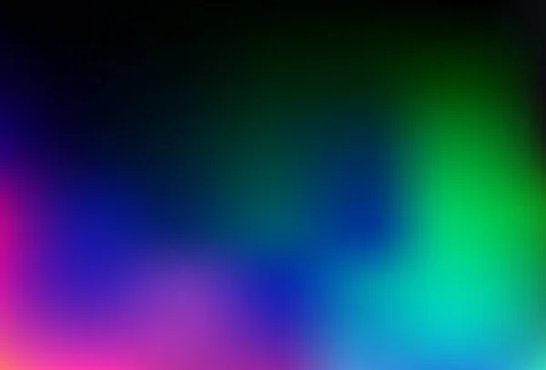Dark Multicolor Rainbow Vector Abstrak Pola Bokeh Ilustrasi Berwarna Dalam - Stok Vektor