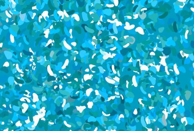 Memphis şekilli hafif BLUE vektör şablonu. Soyut tarzda rengarenk gradyan şekilleri olan bir resim. İşiniz için en iyi akıllı tasarım.