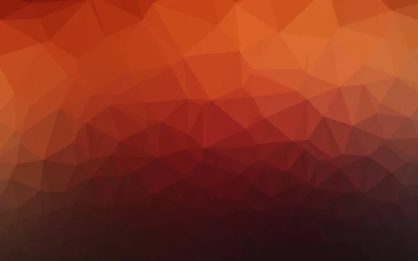 Donker Oranje Vector Polygon Abstracte Achtergrond — Stockvector