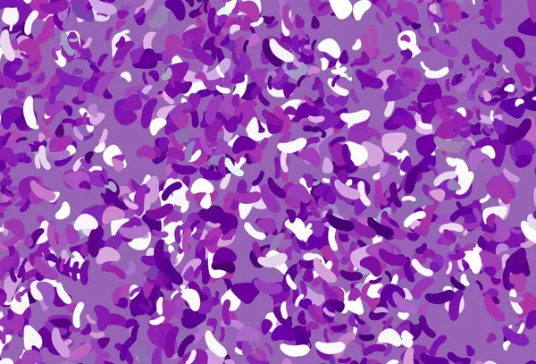 Textura Vectorial Púrpura Claro Con Formas Aleatorias Formas Caóticas Coloridas — Vector de stock