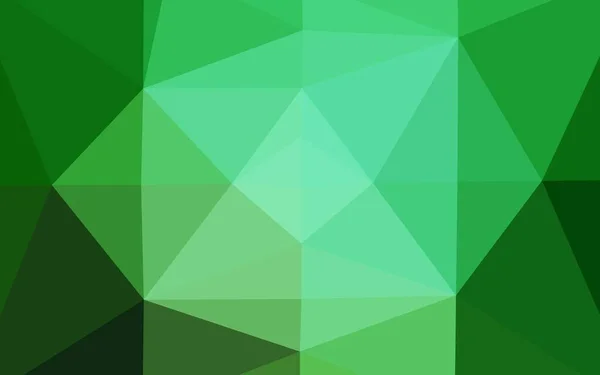 Vetor Verde Escuro Textura Mosaico Triângulo — Vetor de Stock