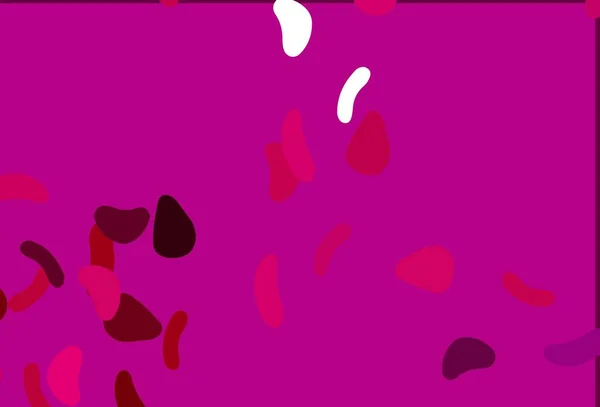 Hellviolettes Rosa Vektormuster Mit Chaotischen Formen Illustration Mit Farbenfrohen Verlaufsformen — Stockvektor