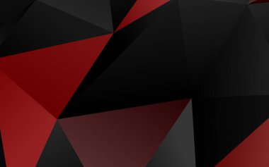 Açık Kırmızı Vektör Mozaik Şablonu.