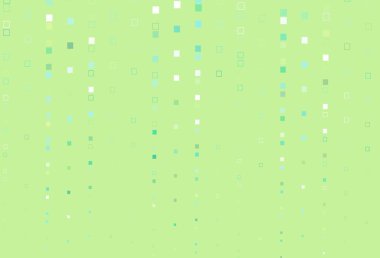 Açık yeşil, dikdörtgen biçiminde sarı vektör dokusu. Renkli dikdörtgenleri olan bir resim. Terfi için modern şablon.