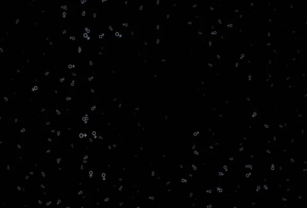 男性とダークブラックベクトルテンプレート 女性のシンボル ジェンダーサイン付きカラフルなグラデーションスタイルのスマートイラスト 現代的なデザインの男女兼用壁紙 — ストックベクタ