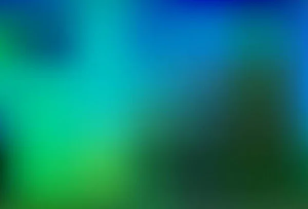 Donkerblauw Groene Vector Wazig Gekleurd Sjabloon Een Vage Abstracte Illustratie — Stockvector