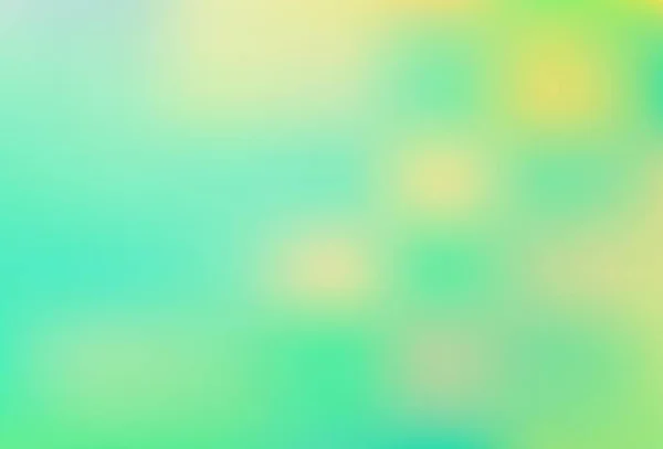 Vert Clair Vecteur Jaune Fond Lumineux Flou Illustration Abstraite Colorée — Image vectorielle