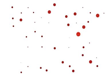 Kabarcıklı hafif turuncu vektör arka planı. Soyut arka planda bulanık kabarcıklar ve renkli gradyan. Marka kitabınız için şablon.