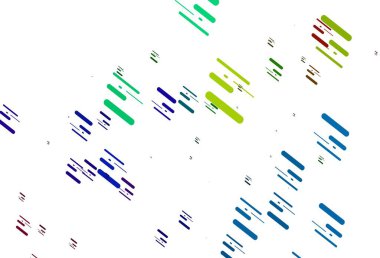 Açık Çokrenkli, uzun çizgileri olan Gökkuşağı vektör arkaplanı. Bulanık dekoratif tasarım basit bir şekilde çizgilerle. TV reklamları için arkaplan.