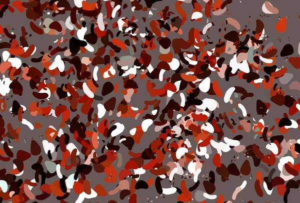 Textura Vetorial Vermelha Clara Com Formas Aleatórias Formas Caóticas Coloridas — Vetor de Stock