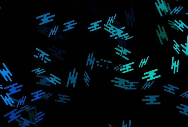 Темно Синий Зеленый Векторный Фон Прямыми Линиями Размытый Декоративный Дизайн — стоковый вектор