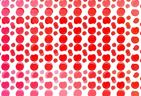 Modèle Vectoriel Rouge Clair Avec Des Formes Liquides Illustration Créative — Image vectorielle