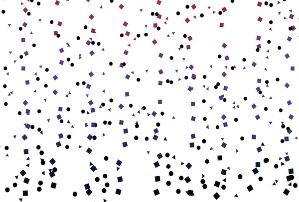 Hellblauer Roter Vektorhintergrund Mit Linien Kreisen Rauten Illustration Mit Bunten — Stockvektor