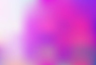 Açık pembe, mavi vektör bokeh şablonu. Bulanık ve gradyan renkte renkli çizimler. Tasarımınız için akıllı doku.