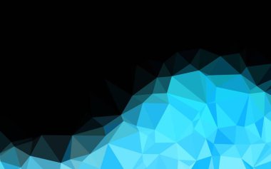 Hafif Mavili vektör bulanık üçgen deseni.