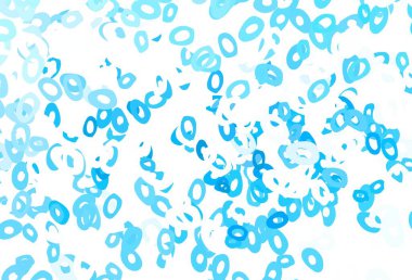 Disklerle açık yeşil vektör dokusu. Doğa tarzında bulanık halkaları olan güzel renkli çizimler. Suyun deseni, yağmur damlaları.