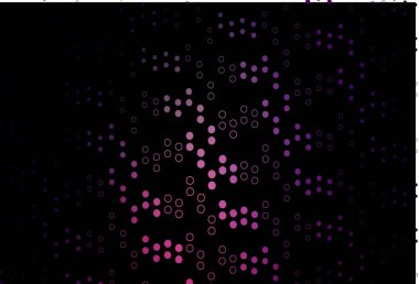 Koyu mor, küreli pembe vektör deseni. Soyut arka planda bulanık kabarcıklar ve renkli gradyan. Suyun deseni, yağmur damlaları.