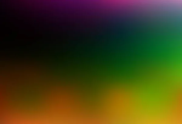 Mörk Flerfärgad Regnbågsvektor Glänsande Bokeh Mönster Färgglad Abstrakt Illustration Med — Stock vektor
