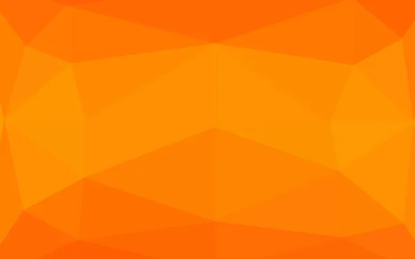 Light Orange Vector Polygonal Template — Stock Vector