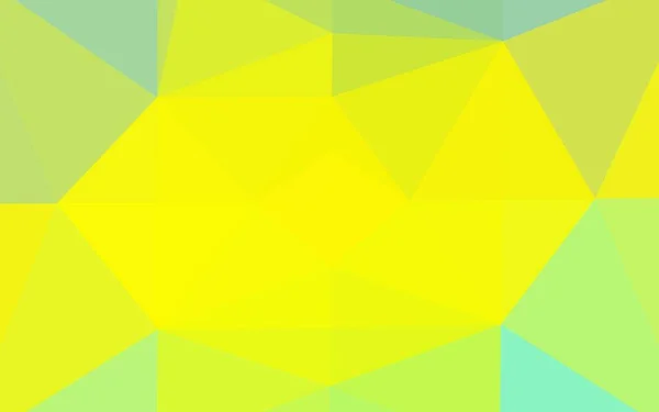 Světle Zelená Žlutá Vektorová Textura Nízkého Pólu — Stockový vektor