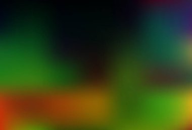 Dark Multicolor, Rainbow vektörü soyut parlak arkaplan. Gradyanı olan belirsiz bir soyut çizim. Marka kitabı için şık bir kapak..