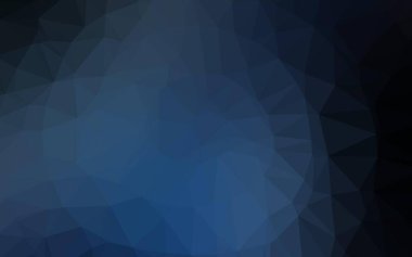 Koyu mavi vektör üçgen arkaplan.