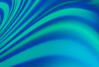 Kıvrımlı daireleri olan açık mavi vektör deseni. Belirsiz, soyut ve gradyan bir çizim. Cep telefonu geçmişinin şablonu.