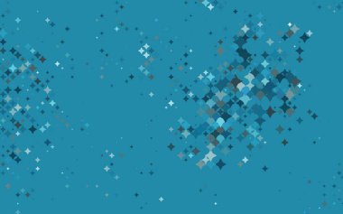 Parlak yıldızlı hafif BLUE vektör düzeni.