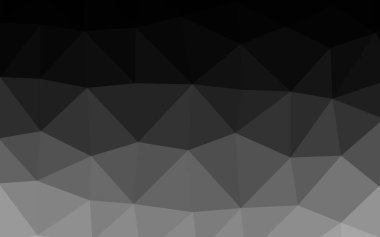 Koyu Gümüş, Gri vektör soyut mozaik arkaplan.