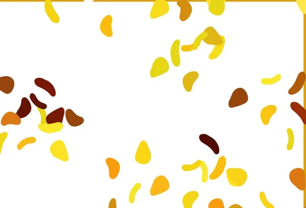 Ανοιχτό Πορτοκαλί Διανυσματικό Μοτίβο Χαοτικά Σχήματα Απλή Πολύχρωμη Απεικόνιση Αφηρημένα — Διανυσματικό Αρχείο