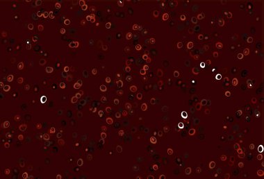 Disklerle açık kırmızı vektör dokusu. Renkli su damlaları olan modern soyut çizimler. İş reklamları için tasarım.