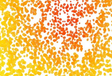 Açık Sarı, eğri çizgileri olan turuncu vektör arkaplan. Değişken çizgileri olan renkli soyut çizimler. Cep telefonu geçmişinin şablonu.