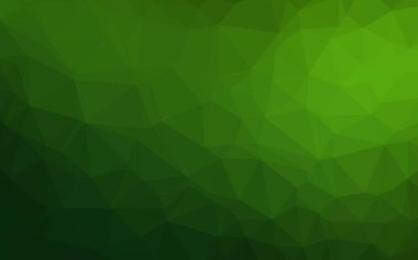 Açık yeşil vektör üçgen şeklinde parlıyor.